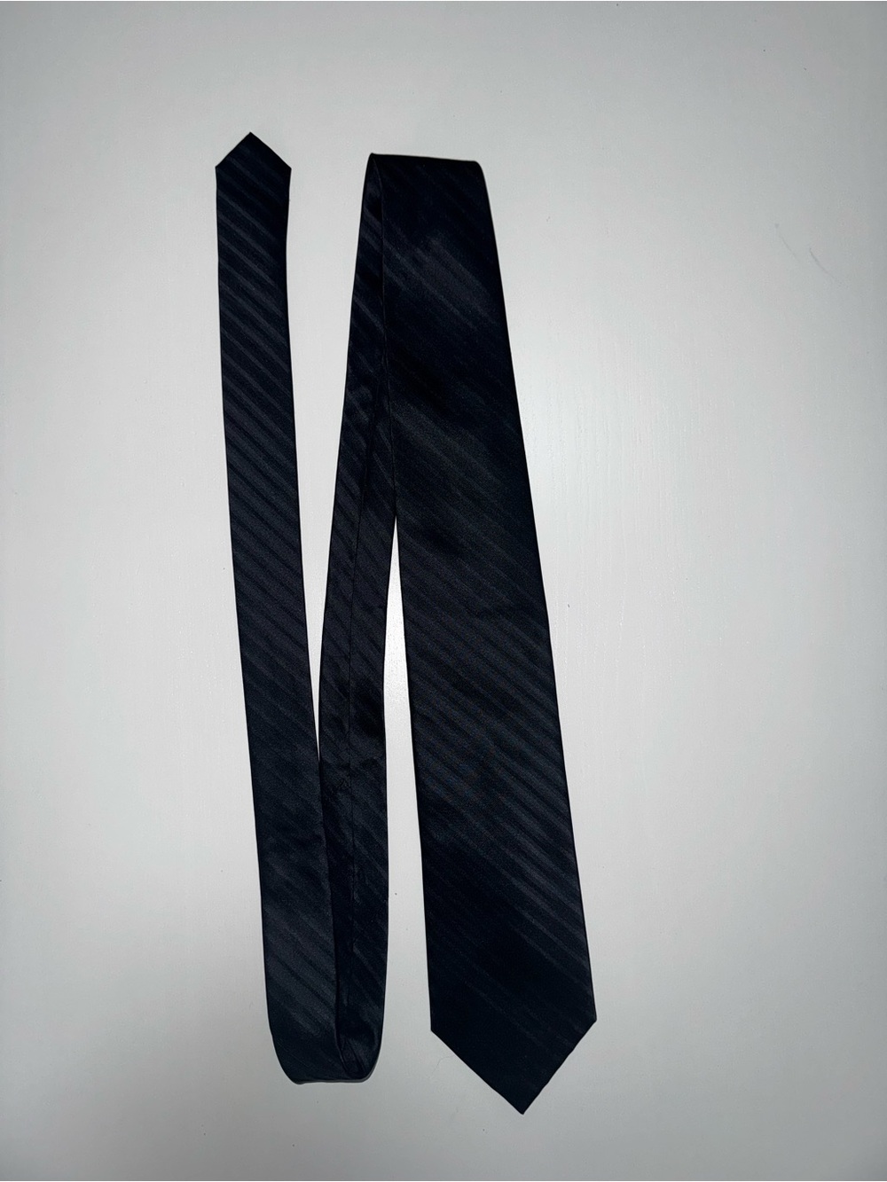 Perry Ellis Black Subtle Stripe Men's Tie